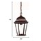 Homeroots 14 x 9.5 x 9.5 in. Richmond 1-Light Burled Walnut Hanging Light 398004 - alternate 2